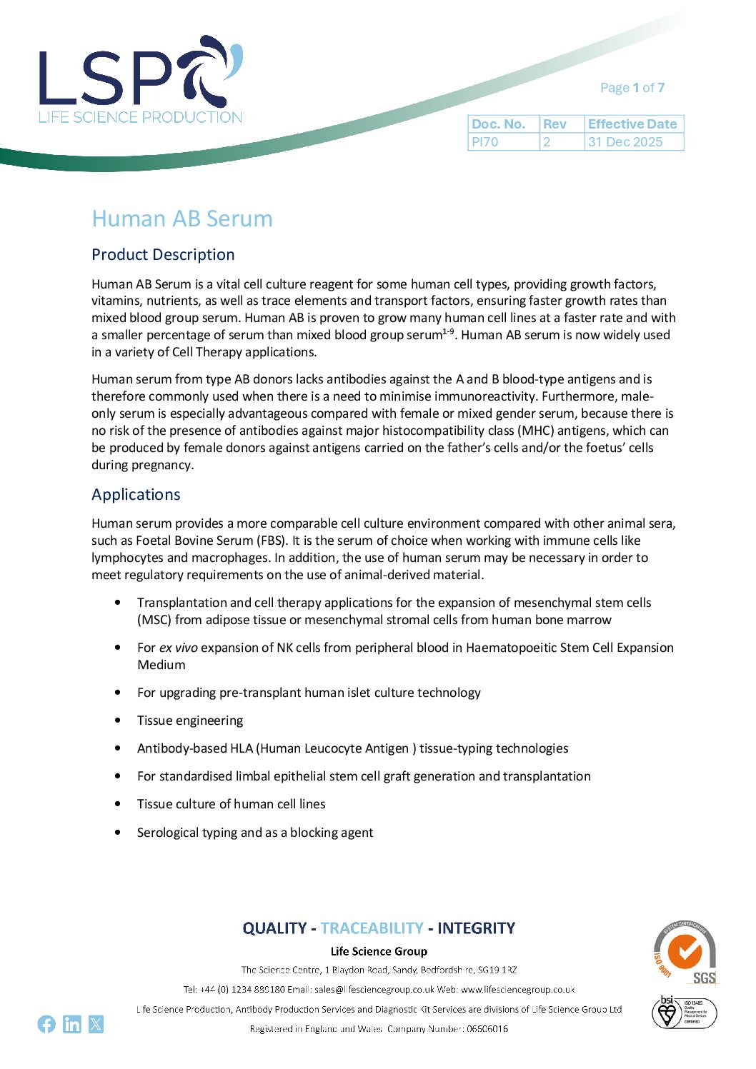 Read more about the article Human AB Serum