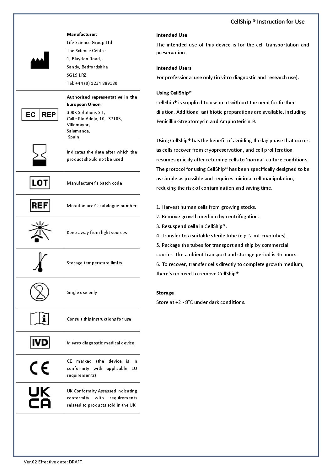 Read more about the article CellShip IFU